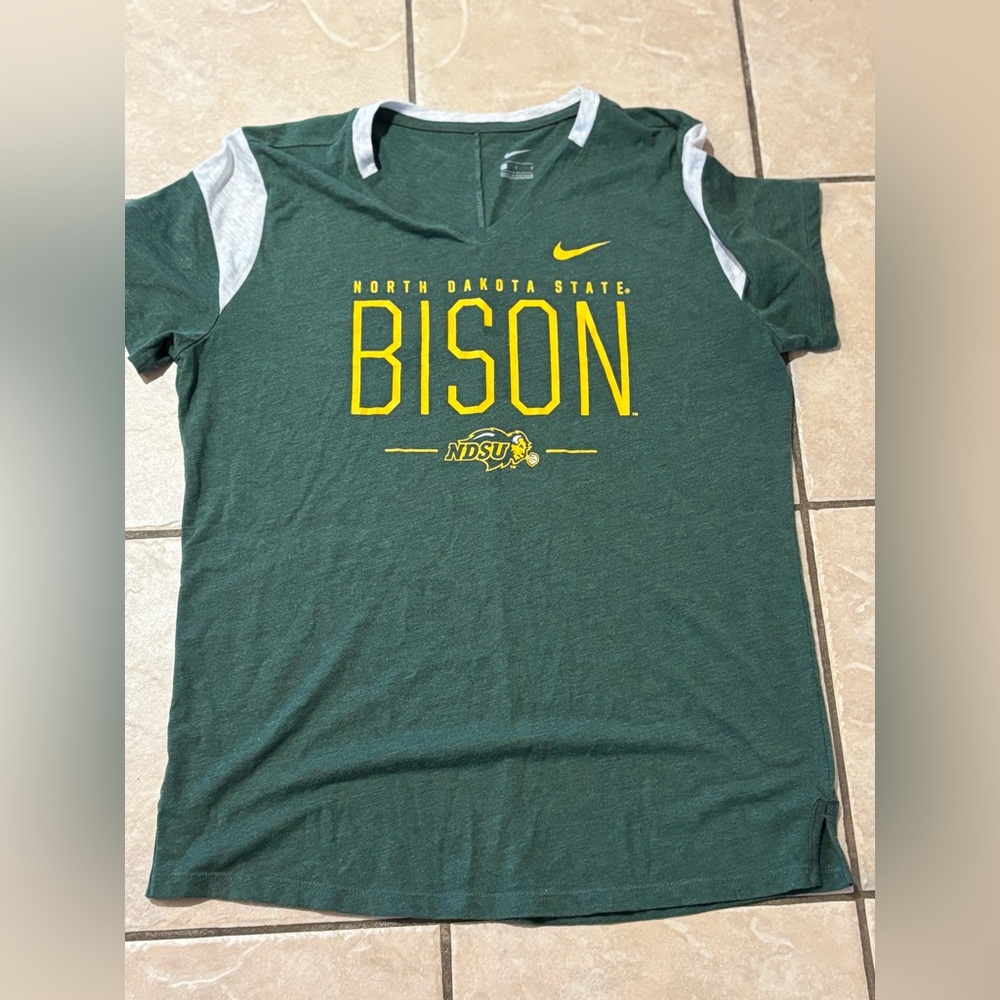 Nike North Dakota State Bison Green T-Shirt